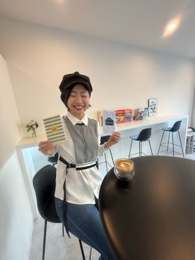 「MODE KAORI（モードカオリ）のアイテム」を使った、MoonAesilさん（レディース・165cm）の冬コーディネート