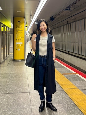 「アイテム（ブーツ）」を使った、MoonAesilさん（レディース・165cm・30代）の秋コーディネート