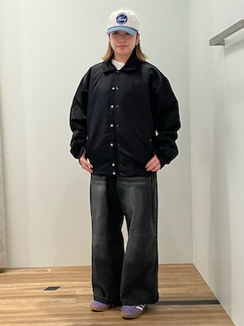 「アディダスオリジナルス」｜「アイテム（ブルゾン）」を使った、MHさん（レディース・163cm）の秋コーディネート