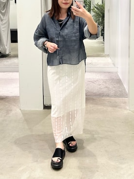 「アイテム（スカート）」を使った、ITSUMIさん（レディース・153cm・40代）の夏コーディネート