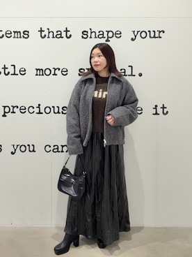 「アイテム（スカート）」を使った、ITSUMIさん（レディース・153cm・40代）の冬コーディネート