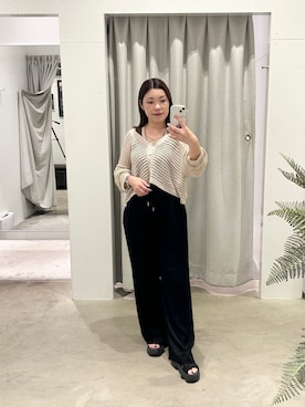 「アイテム（その他パンツ）」を使った、ITSUMIさん（レディース・153cm）の夏コーディネート