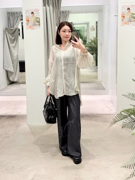 「COLONY 2139（コロニートゥーワンスリーナイン）のアイテム（パンツ）」を使った、ITSUMIさん（レディース・153cm）の春コーディネート