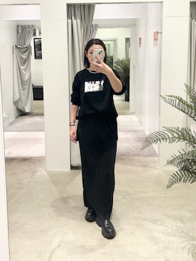 「COLONY 2139（コロニートゥーワンスリーナイン）のアイテム（Tシャツ/カットソー）」を使った、ITSUMIさん（レディース・153cm）の秋コーディネート