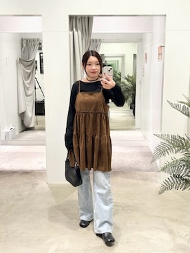 「アイテム（チョーカー）」を使った、ITSUMIさん（レディース・153cm・40代）の秋コーディネート