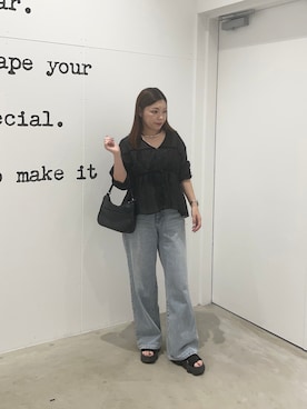 「アイテム（バッグ）」を使った、ITSUMIさん（レディース・153cm・40代）の夏コーディネート