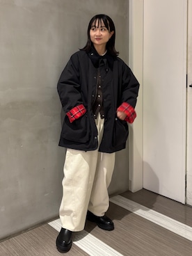 「アイテム（その他アウター）」を使った、YOKO  HONDAさん（レディース・152cm）の秋コーディネート