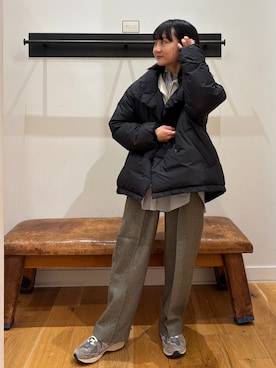 「アイテム（ダウンジャケット/コート）」を使った、YOKO  HONDAさん（レディース・152cm・20代）の秋コーディネート