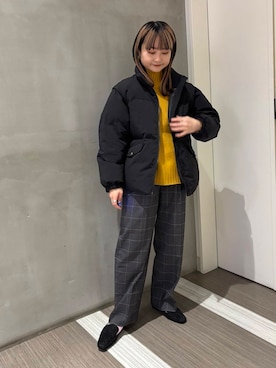 「URBAN RESEARCH DOORS（アーバンリサーチドアーズ）のタートルネックニット（ニット/セーター）」を使った、YOKO  HONDAさん（レディース・152cm）の冬コーディネート