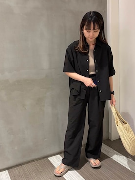 「20代後半」｜「アイテム（アクセサリー）」を使った、YOKO  HONDAさん（レディース・152cm）の夏コーディネート