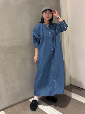 「URBAN RESEARCH DOORS（アーバンリサーチドアーズ）のGYMPHLEX　6PANEL CAP（キャップ）」を使った、YOKO  HONDAさん（レディース・152cm）の秋コーディネート