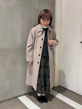 ナッピングウール2WAYベストを使った人気ファッションコーディネート