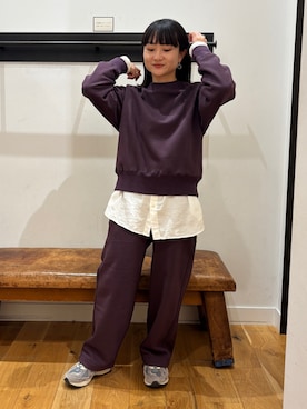 「アイテム（スウェットパンツ）」を使った、YOKO  HONDAさん（レディース・152cm・20代）の秋コーディネート