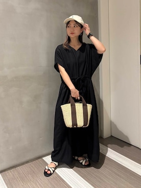 「URTECH」｜「アイテム（キャップ）」を使った、YOKO  HONDAさん（レディース・152cm）の夏コーディネート