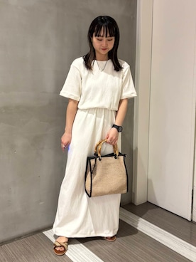 「20代後半」｜「アイテム（ワンピース/ドレス）」を使った、YOKO  HONDAさん（レディース・152cm）の春コーディネート