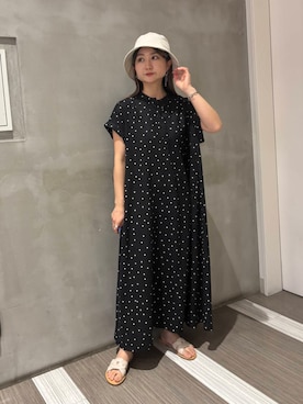 「夏ワンピース」｜YOKO  HONDAさん（レディース・152cm）の夏コーディネート