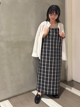 「アイテム（レインシューズ）」を使った、YOKO  HONDAさん（レディース・152cm）の夏コーディネート