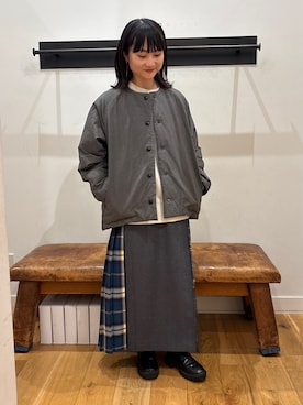 「アイテム（ダウンジャケット/コート）」を使った、YOKO  HONDAさん（レディース・152cm・20代）の秋コーディネート