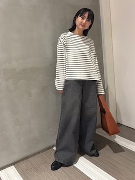 「アイテム（レインシューズ）」を使った、YOKO  HONDAさん（レディース・152cm）の夏コーディネート