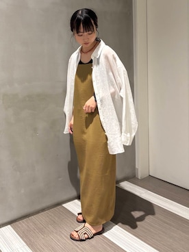 「夏ワンピース」｜YOKO  HONDAさん（レディース・152cm）の夏コーディネート
