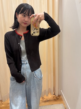 「audrey and john wad（オードリーアンドジョンワッド）のアイテム」を使った、YOKO  HONDAさん（レディース・152cm）の夏コーディネート