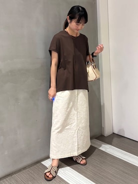 「夏ワンピース」｜YOKO  HONDAさん（レディース・152cm）の夏コーディネート