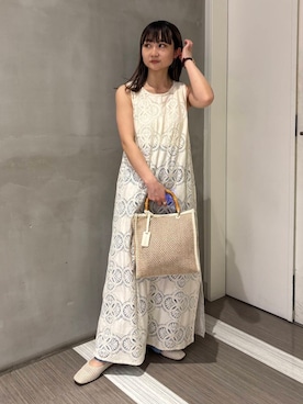 「FORK&SPOON」｜「アイテム（その他シューズ）」を使った、YOKO  HONDAさん（レディース・152cm）の春コーディネート