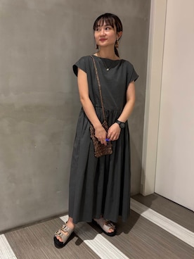 「夏ワンピース」｜YOKO  HONDAさん（レディース・152cm）の夏コーディネート