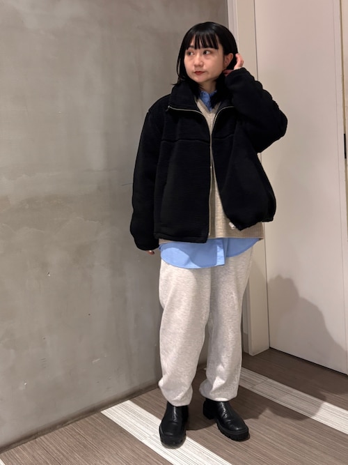 セール】FORK&SPOON スタンドカラーボアブルゾン（ブルゾン