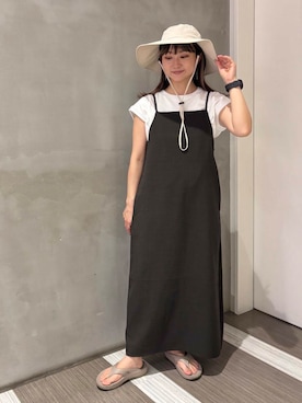 「ウェーブ×イエベ秋」｜YOKO  HONDAさん（レディース・152cm）の夏コーディネート