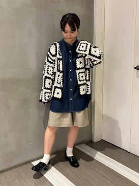 「アイテム（レインシューズ）」を使った、YOKO  HONDAさん（レディース・152cm）の秋コーディネート