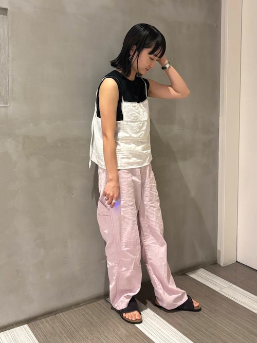 『別注』olu’ment×DOORS　コットンモス刺繍キャミソール
