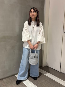 「20代後半」｜「アイテム（アクセサリー）」を使った、YOKO  HONDAさん（レディース・152cm）の春コーディネート