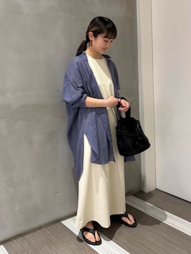 「20代後半」｜「アイテム（ワンピース/ドレス）」を使った、YOKO  HONDAさん（レディース・152cm）の春コーディネート