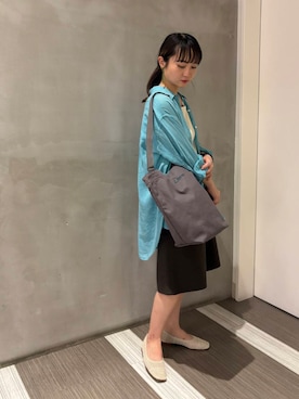 「ウェーブ×イエベ秋」｜YOKO  HONDAさん（レディース・152cm）の夏コーディネート