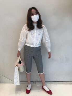 「PETIT BATEAU（プチバトー）のアイテム（キャミソール）」を使った、fleurnonさん（レディース・157cm）の秋コーディネート