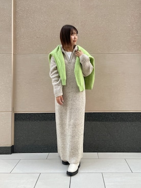 Tsugumiさん（レディース・156cm）の冬コーディネート