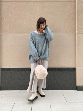 Tsugumiさん（レディース・156cm）の冬コーディネート