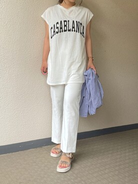 Tsugumiさん（レディース・156cm）の夏コーディネート