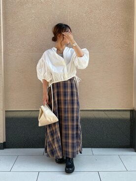 Tsugumiさん（レディース・156cm）の夏コーディネート