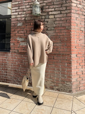 「メタルバッグ」｜Tsugumiさん（レディース・156cm）の冬コーディネート