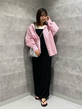 「アパレルスタッフ」｜「アイテム（その他シューズ）」を使った、Tsugumiさん（レディース・156cm）の夏コーディネート