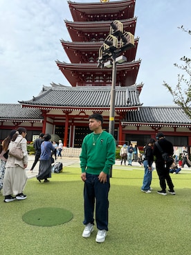 「アイテム（スニーカー）」を使った、masarumen12さん（メンズ・165cm）の秋コーディネート