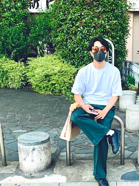 「FEELING MADE（フィーリングメイド）のアイテム」を使った、katsurotさん（メンズ・174cm）の夏コーディネート