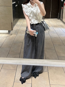 「31 Sons de mode（トランテアン　ソン　ドゥ　モード）のアイテム」を使った、rittan72さん（レディース・156cm）の夏コーディネート