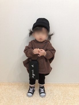 「1歳5ヶ月」｜「アイテム（その他）」を使った、kanchaaさん（キッズ・80cm）の冬コーディネート