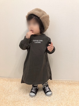 「1歳3ヶ月」｜「アイテム（その他）」を使った、kanchaaさん（キッズ・80cm）の冬コーディネート