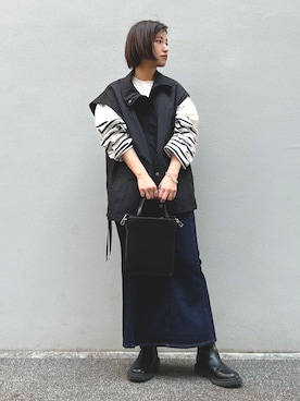 「Uiscel（ユイセル）のアイテム」を使った、omameさん（レディース・158cm）の春コーディネート