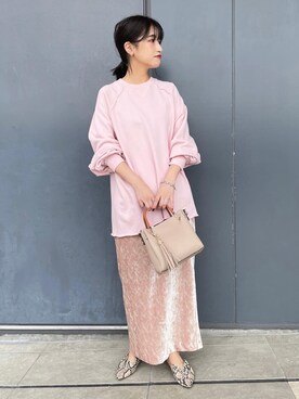 「RODE SKO」｜「アイテム（スウェット）」を使った、omameさん（レディース・158cm）の秋コーディネート
