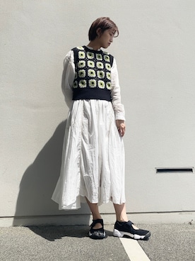 「SENSE OF PLACE by URBAN RESEARCH（センスオブプレイスバイアーバンリサーチ）のアイテム（シャツワンピース）」を使った、omameさん（レディース・158cm）の春コーディネート